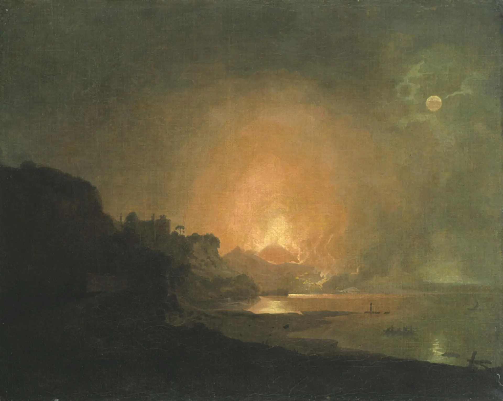 Vesuvius in Eruption by Joseph Wright of Derby, c. 1777